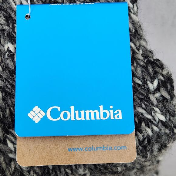 Columbia Scarf Womens One Size Gray Simply Spun Marled Knit Fringe Winter - Picture 9 of 11